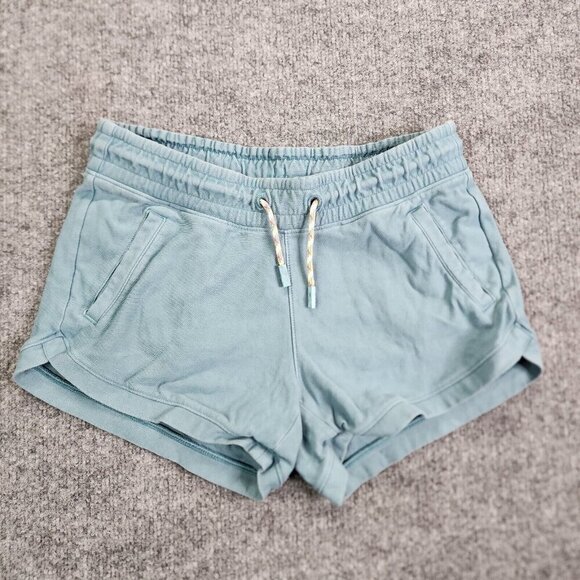 Athleta Girl All Play Farallon Shorts Grotto Blue Pull On Pockets Size L 12‎ - Picture 1 of 7